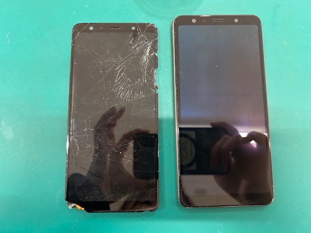 Galaxy A7（ギャラクシーエーセブン）の液晶画面交換ならスマホ修理工房アル・プラザ小杉店へお任せください